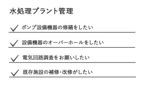 水処理プラント管理について